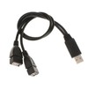 Villageboom USB 2.0 Double Plug Male to 2 Female -
