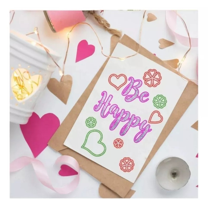 Bestdi 12 Plumones Contorno Metálico Doble Linea Mágicos