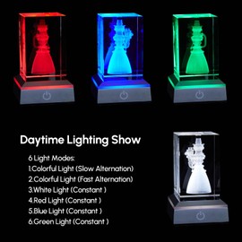 EMGTMS Y&Z SpaceX Starship Raptor 3 Engine Crystal Night Light, Indoor Figurine Lamp of 3D Rocket Engine, Full of Details of Raptor 3 Engine, Capturing Every Intricate Detail