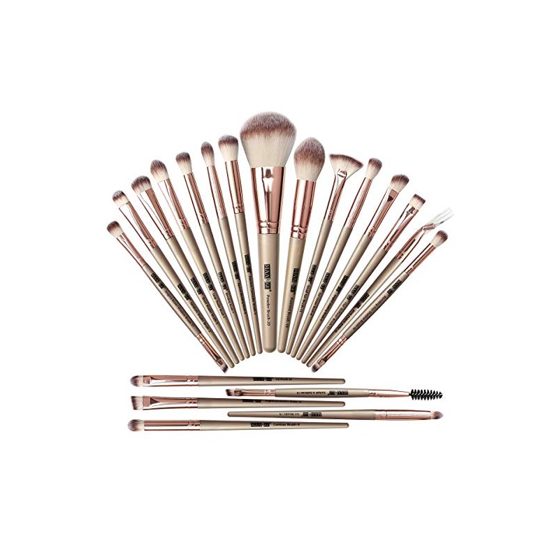 MAANGE-Brochas de Maquillaje 20 Piezas Set de Brochas para Maquillaje