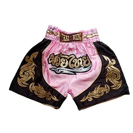 Nakarad Kid Muay Thai Boxing Shorts 2 Years Old - 10 Years Old (Pink, XXS)