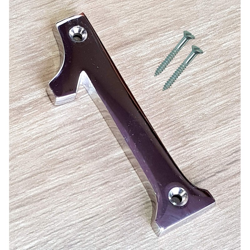 ESPLANADE Hausnummernschild, Messing, 10,2 cm