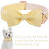 ARING PET Dog Collars, Cute Yellow Dog Collar with Bow,