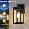 AEQ Solar Wall Lights Outdoor, Solar Wall Sconce with 3