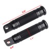 NTHREEAUTO Male Footpegs, Black CNC Billet Passenger Foot Pegs, Motorcycle