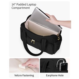 Wandering Nature Travel Gym Duffle Bag for Women, 25L Puffer Duffle with 14'' Laptop Compartment & Wet Pocket, Quilted Personal Item Bag Carry on Luggage Weekender Overnight Organizer, Wave pattern