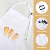 AOROPS Chef's Hat Apron Set, Adjustable Bib Apron, Cooking Apron,