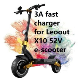 coming data ac adapter 3A fast  battery charger  for Leoout X10 52V  electric scooter