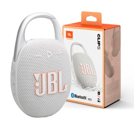 JBL JBL Clip 5 - UltraJBL Clip 5 - Ultra-Portable, Waterproof & Dustproof Bluetooth Speaker, Big Pro Sound with punchy bass, Integrated carabiner, Up to 12 Hours of Play, (White) (Renewed)