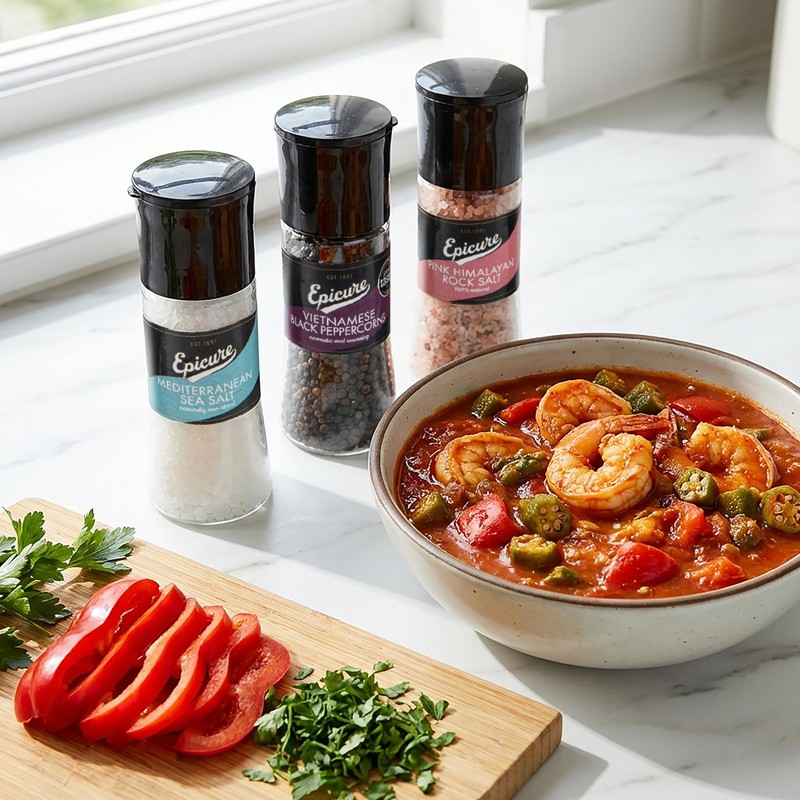 Epicure Mediterranean Sea Salt Freshly Ground Seasoning Grinders 270 g