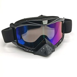 ZSADZS Motorcycle Goggles, Off-Road Motorcycle Goggles, Anti-Fog UV Bicycle Goggles, Nose Goggles, Flexible, Dustproof, Windproof, Shockproof, Wide View, UV Protection, Anti-Fog, Anti-slip, Easy to
