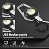 Retractable Keychain Condenser Flashlight 300 Lumens Rechargeable 4 Working modes