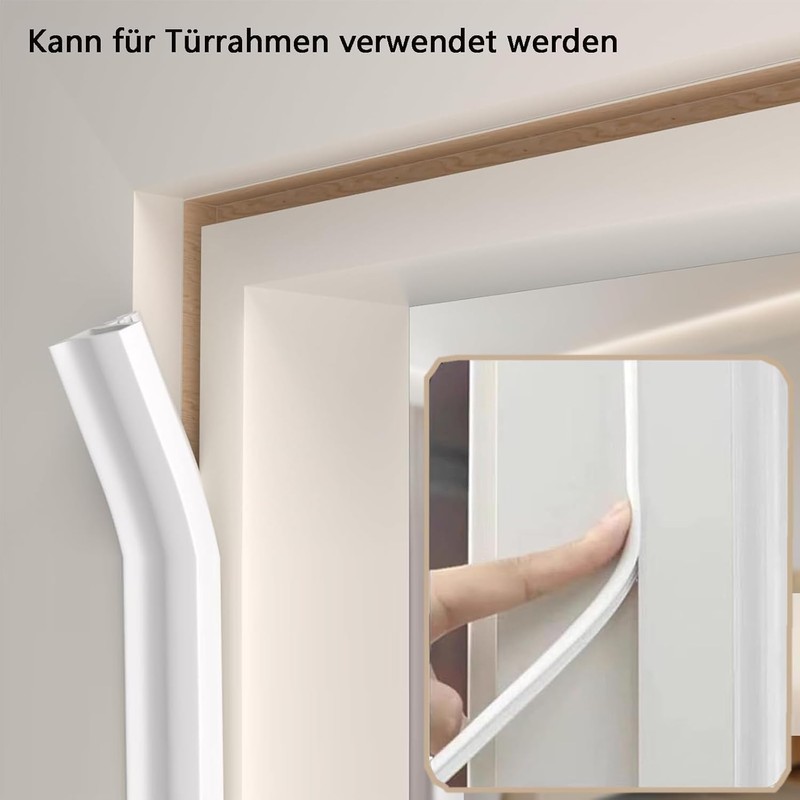 Door Seal White Wooden Frame, 20 m Door Frame Seal