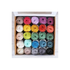 25 Skein (SMC) Catania Originals - Schachenmayr 100% Mercerized Cotton Yarn 17,63 Oz (20gx25 Skein) / 1375 Yrds (1250 m) Amigurumi Yarn Fine-Sport 2 (Box 3 - Fresh Box)