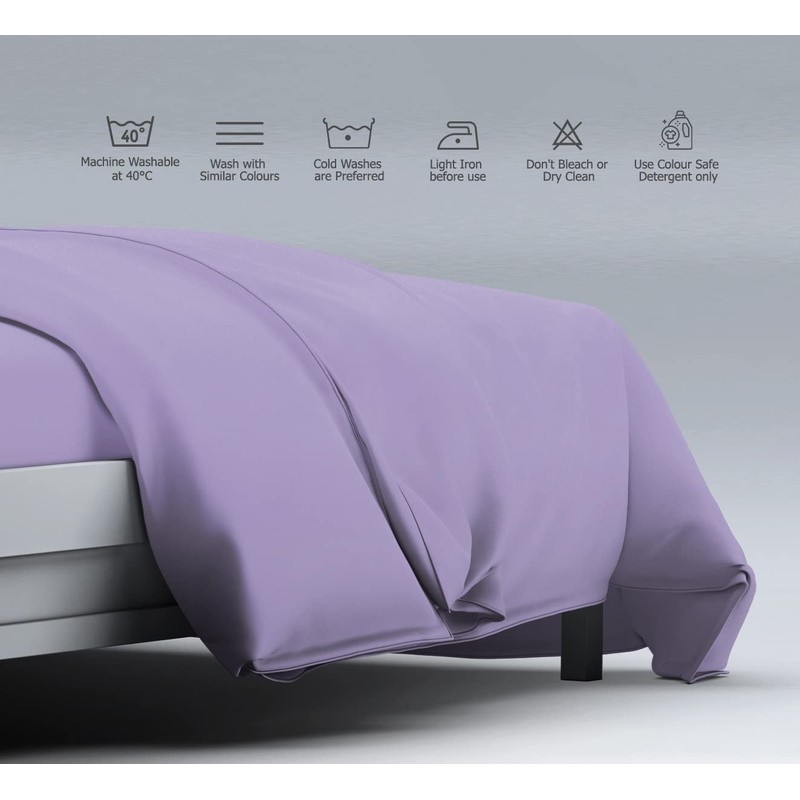 MistyMorning Plain Duvet Cover sets, Soft & Premium quality Bedding