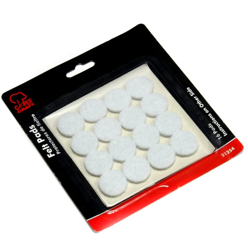 Chef Craft 21254 Select Felt Pads, .75 inch in Diameter