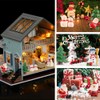 SALLYFASHION Resin Christmas Miniature, Pack of 15 Christmas Figures, Mini