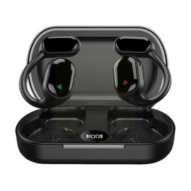 Bluetooth 5.3 Kopfhörer Open Ear Clip-on HD Stereo Geräuschunterdrückung Berührungssteuerung Mikrofon LED Leistungsanzeige IPX5 Wasserdicht mit Ladebox für Sport Radfahren Fitnessstudio Fahren Laufen