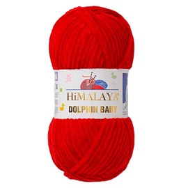 2 Pack/Skeins Himalaya Dolphin Baby, Each Skein 100 Gr/3,5 oz, 120 mt/ 132 yd, Super Bulky Yarn, Blanket Yarn, Velvet Yarn, Knitting Yarn, Amigurumi Yarn, Baby Yarn 80318