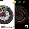 VFLUO - Kit Reflective Wheel Rim Stickers GP Scooter Sticker