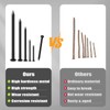 VGBUY 1500PCS Hardware Nails, 5/8 Inches Flat Head Black Nails