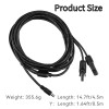 Fullecty 16.5FT Solar Extension Cable 8mm Plug for Jackery/BLUETT