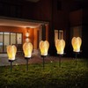 Hortsun 2 Pieces Garden Angel LED Solar Outdoor Lights Eternal