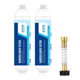 Envig Catalytic Carbon KDF Inline Garden Hose Filter, Chloramine, Chlorine, VOCs & Chemicals Removal for Hydroponics, Microgreens, Organic Gardening, Pet, and Healthy Outdoor Living (Pack of 2)