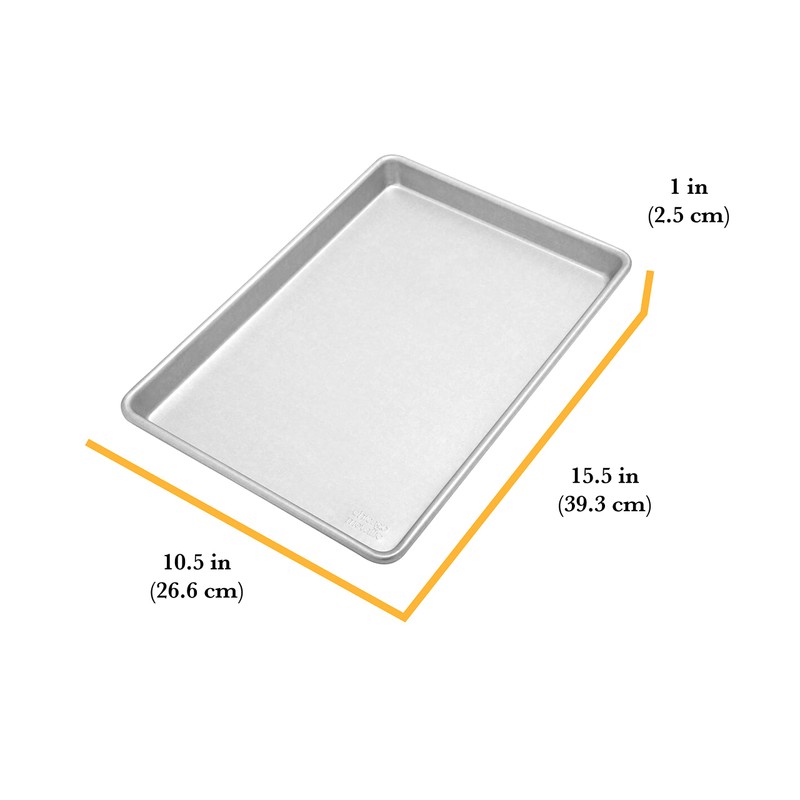 Chicago Metallic Commercial II Traditional Uncoated True Jelly Roll Pan,