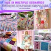Wadukud 12PCS 56x46cm Polyester Fabric Bundles, Floral Pre-Cut Quilting Cotton