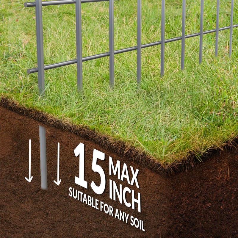 Dig Defence Original Animal Barrier Fence - X-Large Decorative Garden