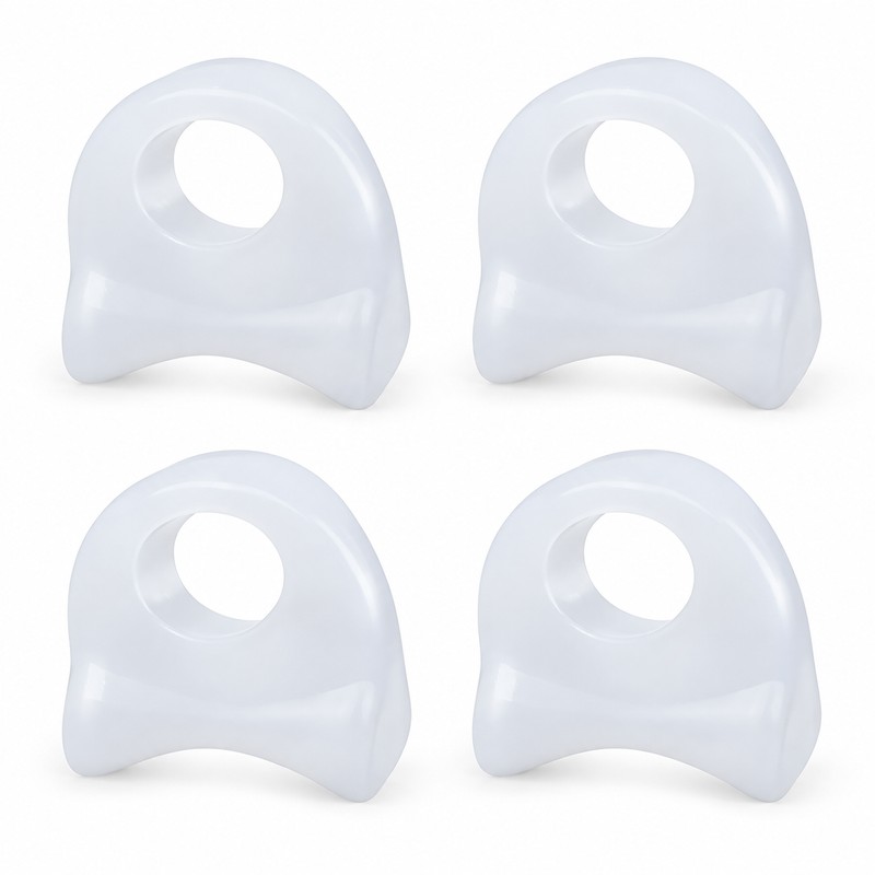 4-Piece Unisex Toe Covers with Gel Padding and Cushioning for