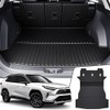 CARENTR Cargo Mat with Backrest Mat 2-in-1 for Toyota RAV4