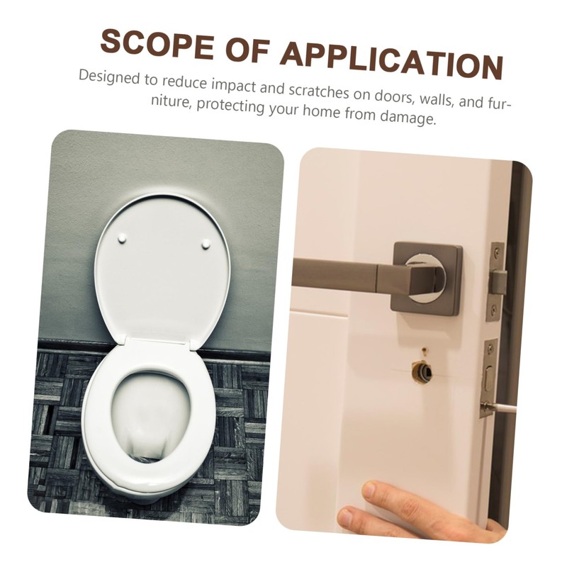 CHILDWEET 3pcs Wall Door Stopper Thick Door Knob Protector Reduction