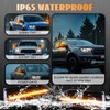 Nrgedzam 2PCS Sequential LED Side Mirror Marker Light fit For