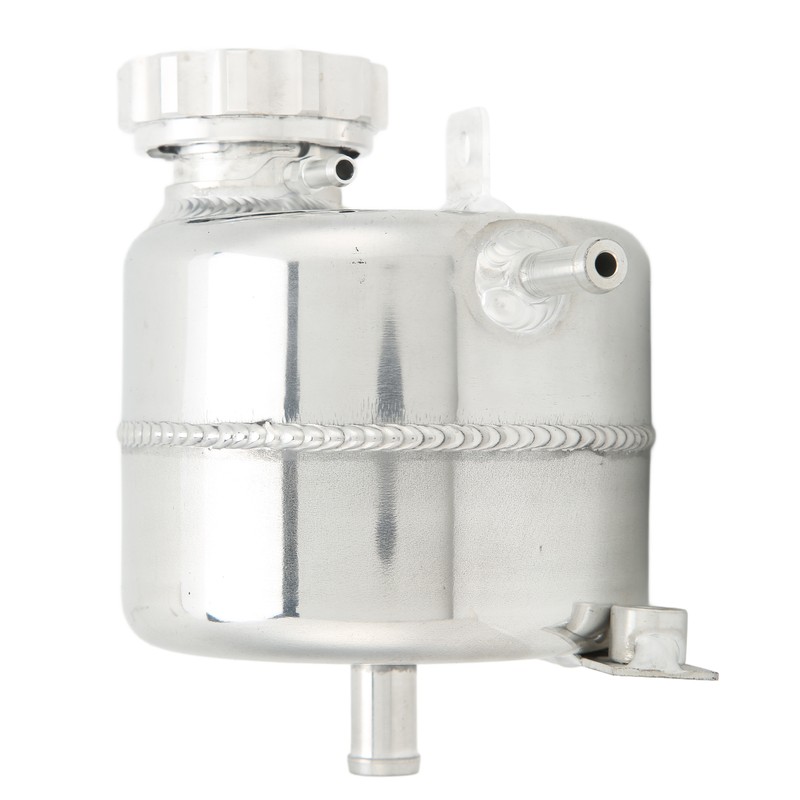 Radiator Coolant Expansion Water Tank Aluminium Alloy Polished Replacement for