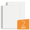 HULYTRAAT Large Graph Ruled Wirebound Spiral Notebook, 8.5 x 11