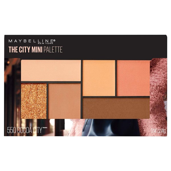 Maybelline New York The City Mini Eyeshadow Palette Makeup, Cocoa City, 0.14000000000000001 Ounce