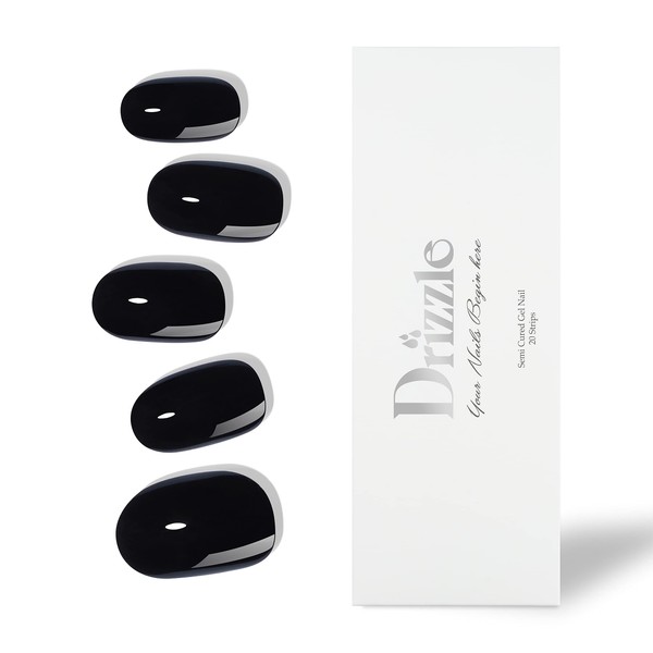 Drizzle Semi Cured Gel Nail Strips, Real Nail Polish Art