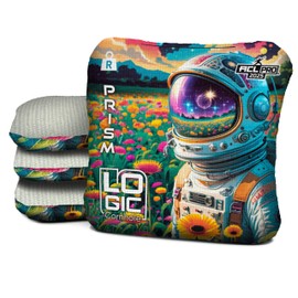 Logic Cornhole Bags, Astro Meadow Design, ACL PRO Approved, Multiple Series, Regulation Size and Weight (Prism - R)