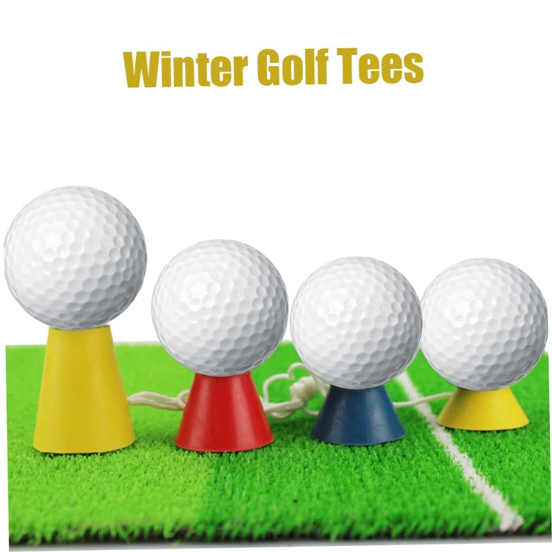 Winter Golf Tees Rubber Tee for Mat with 4 Different