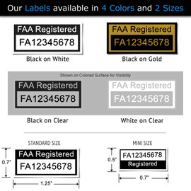 Drone Labels for Mavic 3 (3 Sets of 3) Customized - 2 Sizes, 4 Color Options + Optional Battery Labels