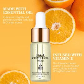 2 Flasche Nail Cuticle Oil, Nagelpflegeöl Nagelöl Repair & Protect, mit Pipette Nail Cuticle Oil, für Die Tägliche Nagelpflege Stärkung Der Nägel (Orangenduft, Lavendelduft)