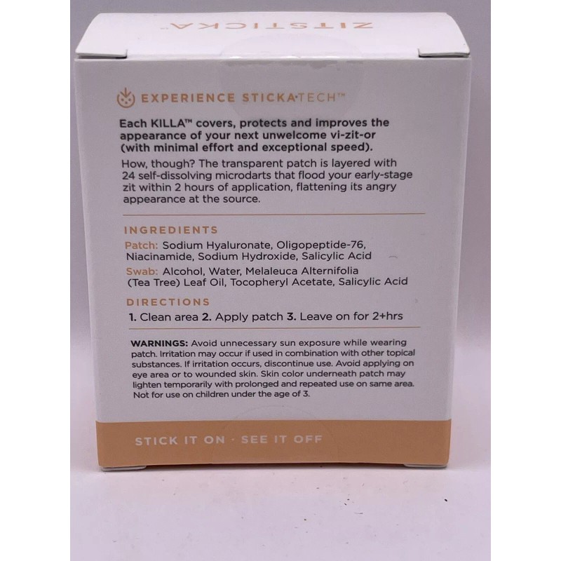 Zitsticka Killa Deep Acces Patch Kit 4 Pack With Salicylic