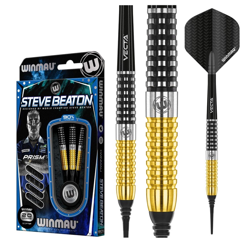 WINMAU Steve Beaton Special Edition 18 Gram Tungsten Softip Darts