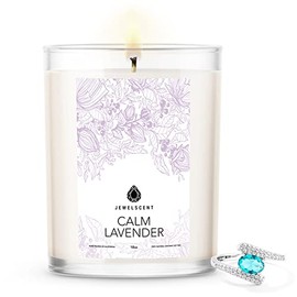 JewelScent Calm Lavender Home Jewelry 18oz Surprise Pendant Candle