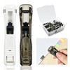 2 Pcs Portable Binder Clip Stapler,Creative Stapleless Stapler No Holes,Push