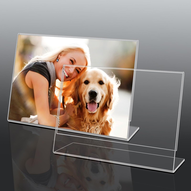 DESONAUT 6 Pack 6x4 Inchs Clear Acrylic Self Standing Photo
