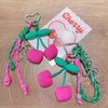 QTMY Cute Cherry Bow Keychain Bag Charms, Purse Accessories for