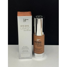 IT cosmetics Bye Bye Lines Foundation Anti Aging Skin Smoothing 1 oz #DEEP *NIB